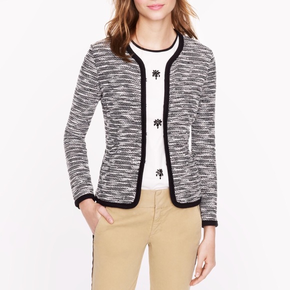 J. Crew Jackets & Blazers - J.Crew Stretch Boucle Jacket Sz S EUC
